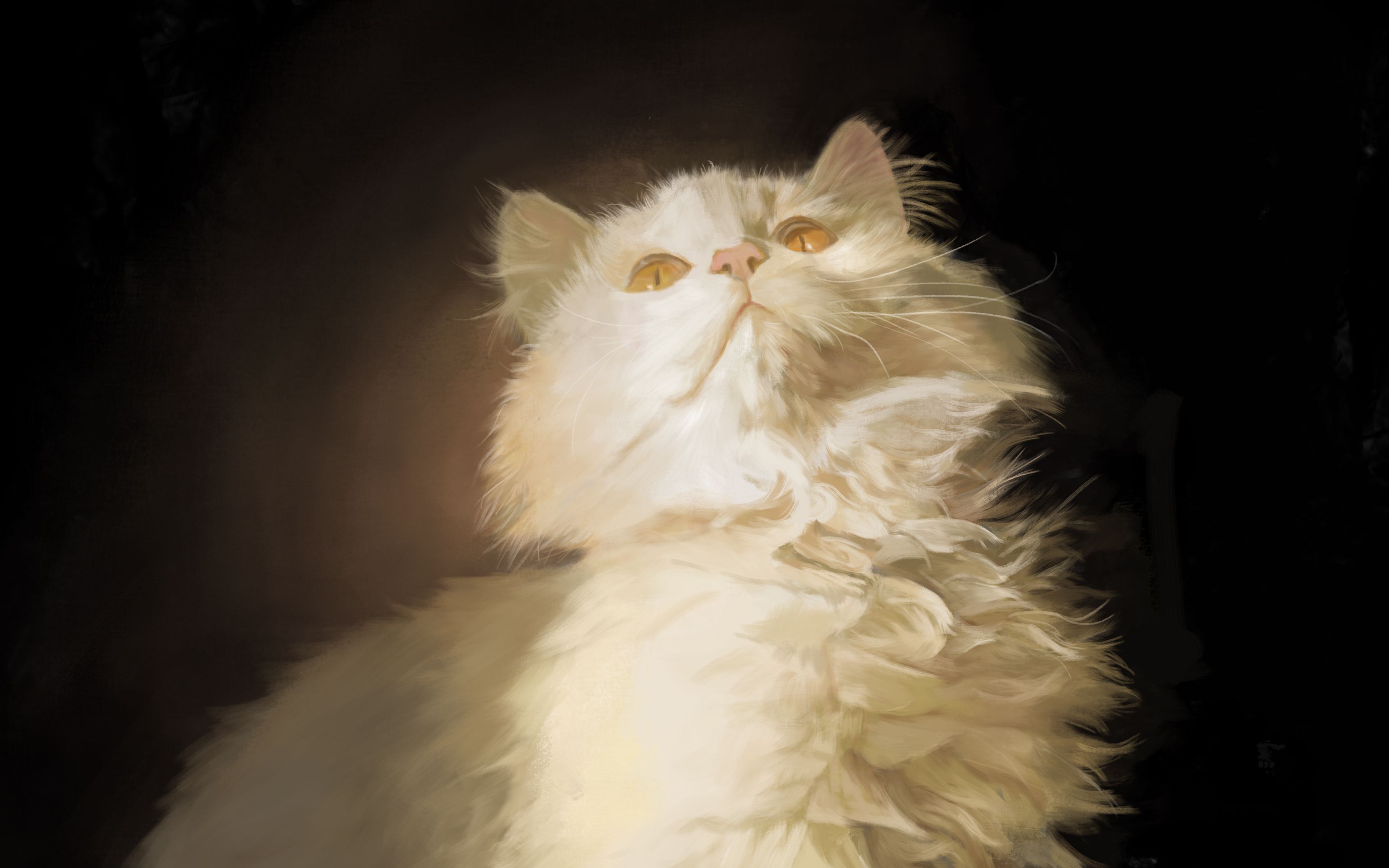 堪比照片的逼真猫毛厚涂全过程