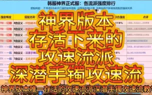 Download Video: dnf神界版本存活下来的攻速流派，深潜手镯攻速流教学