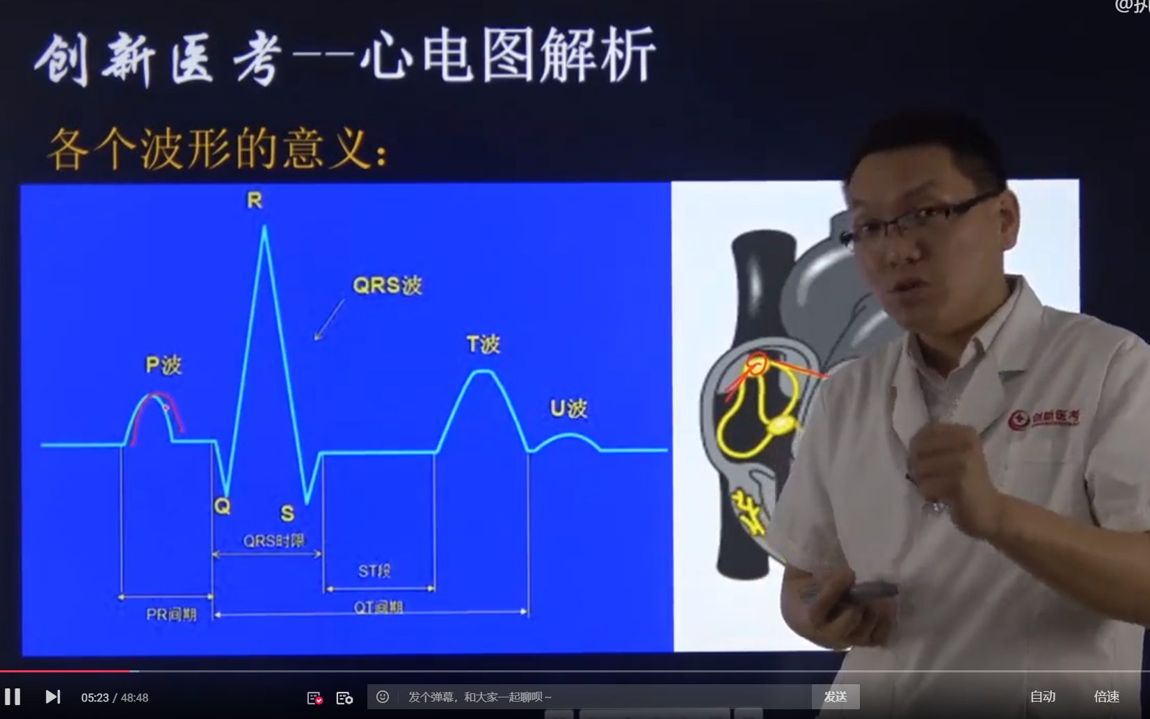 白文涛老师讲心电图,零基础也能学懂的心电机理启蒙哔哩哔哩bilibili