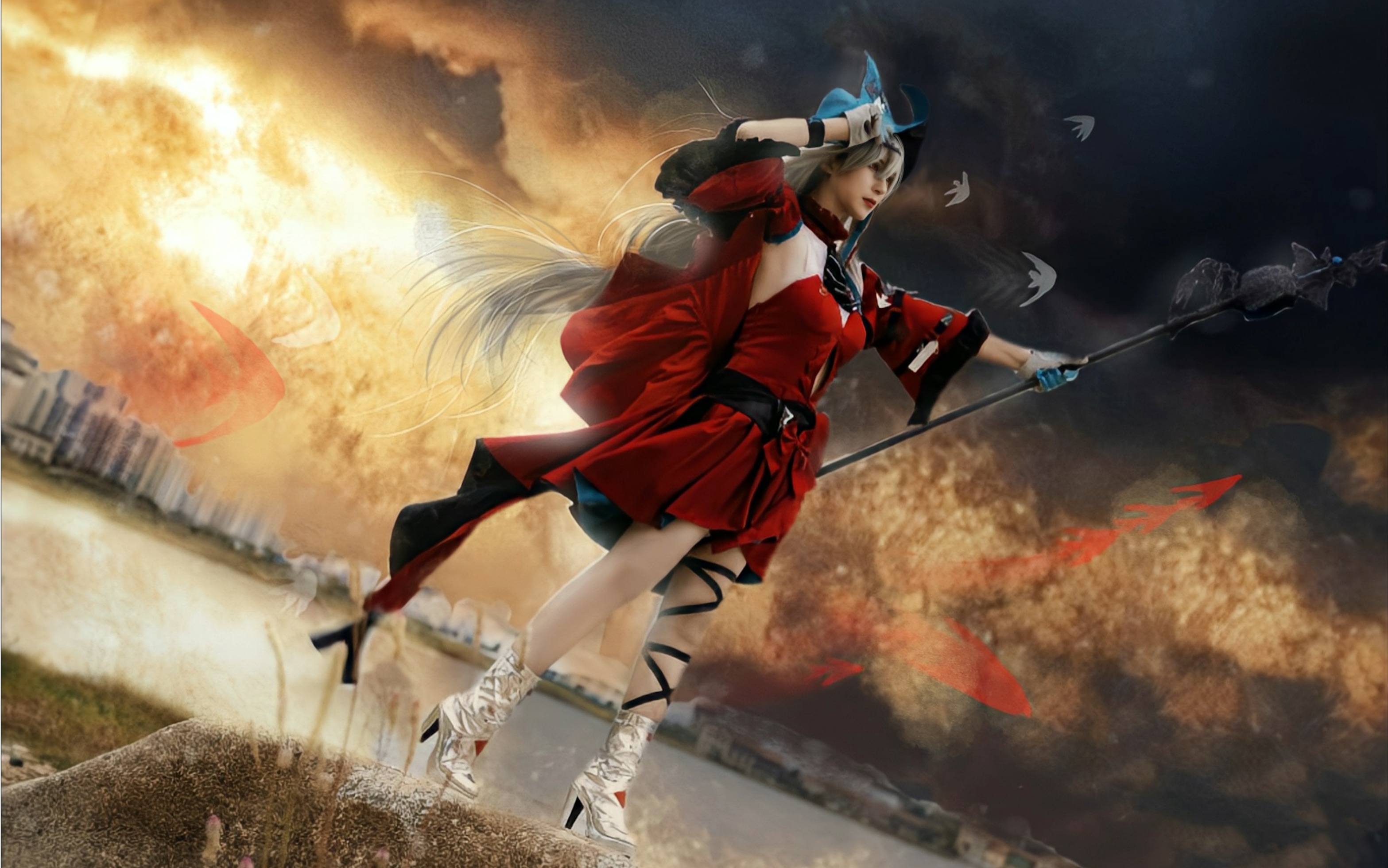 【明日方舟·浊心斯卡蒂cos】我会时不时跑一张正片出来.