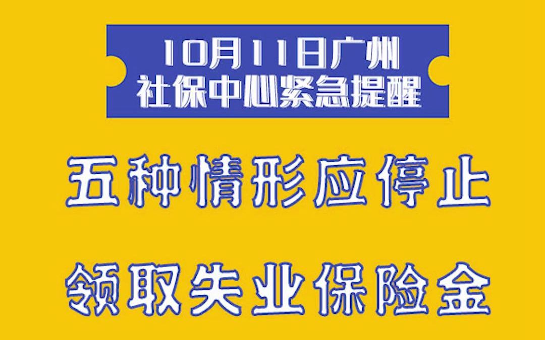 5种情形,应停止领取失业保险金!哔哩哔哩bilibili