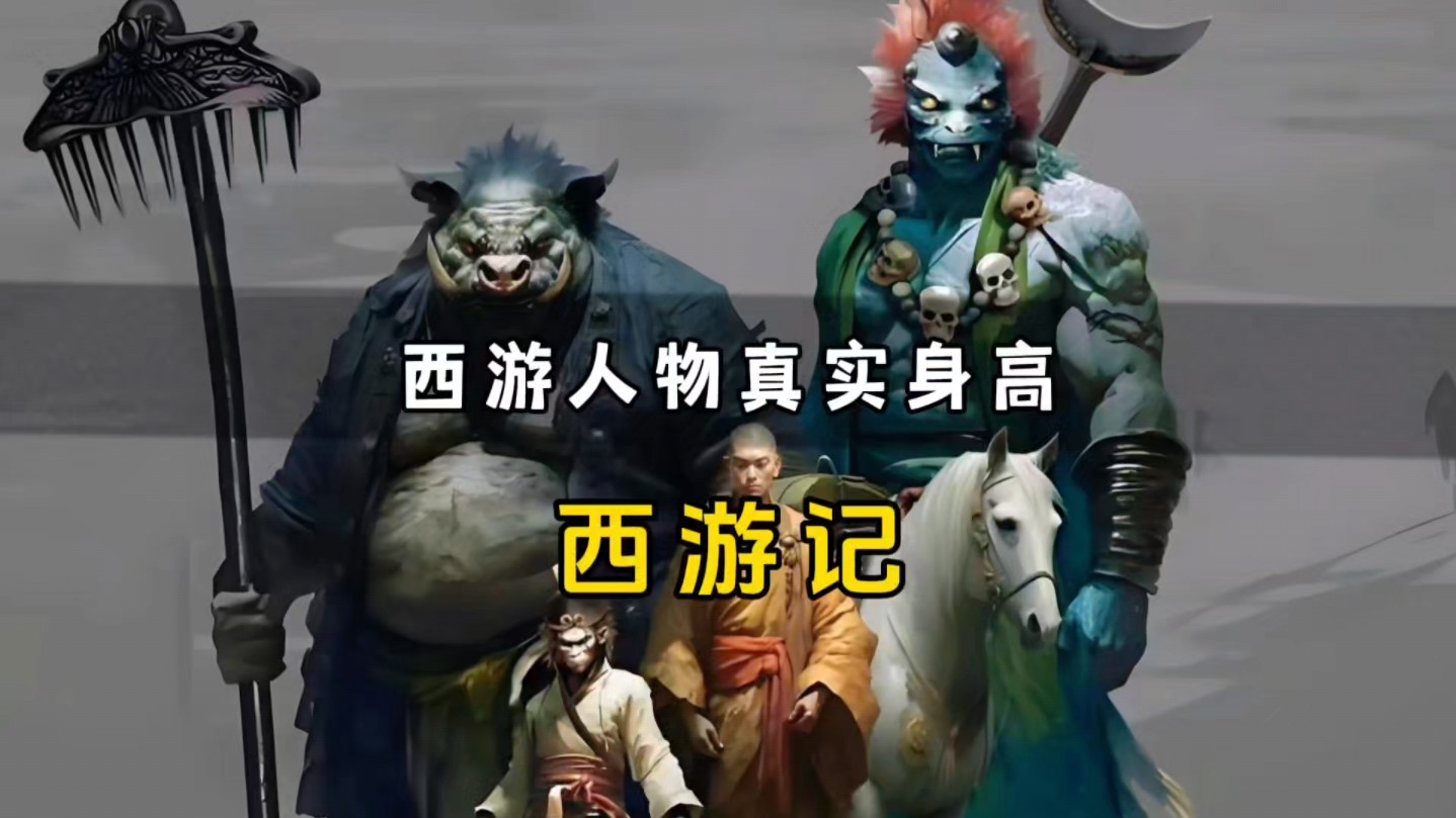 西游记人物真实的身高对比