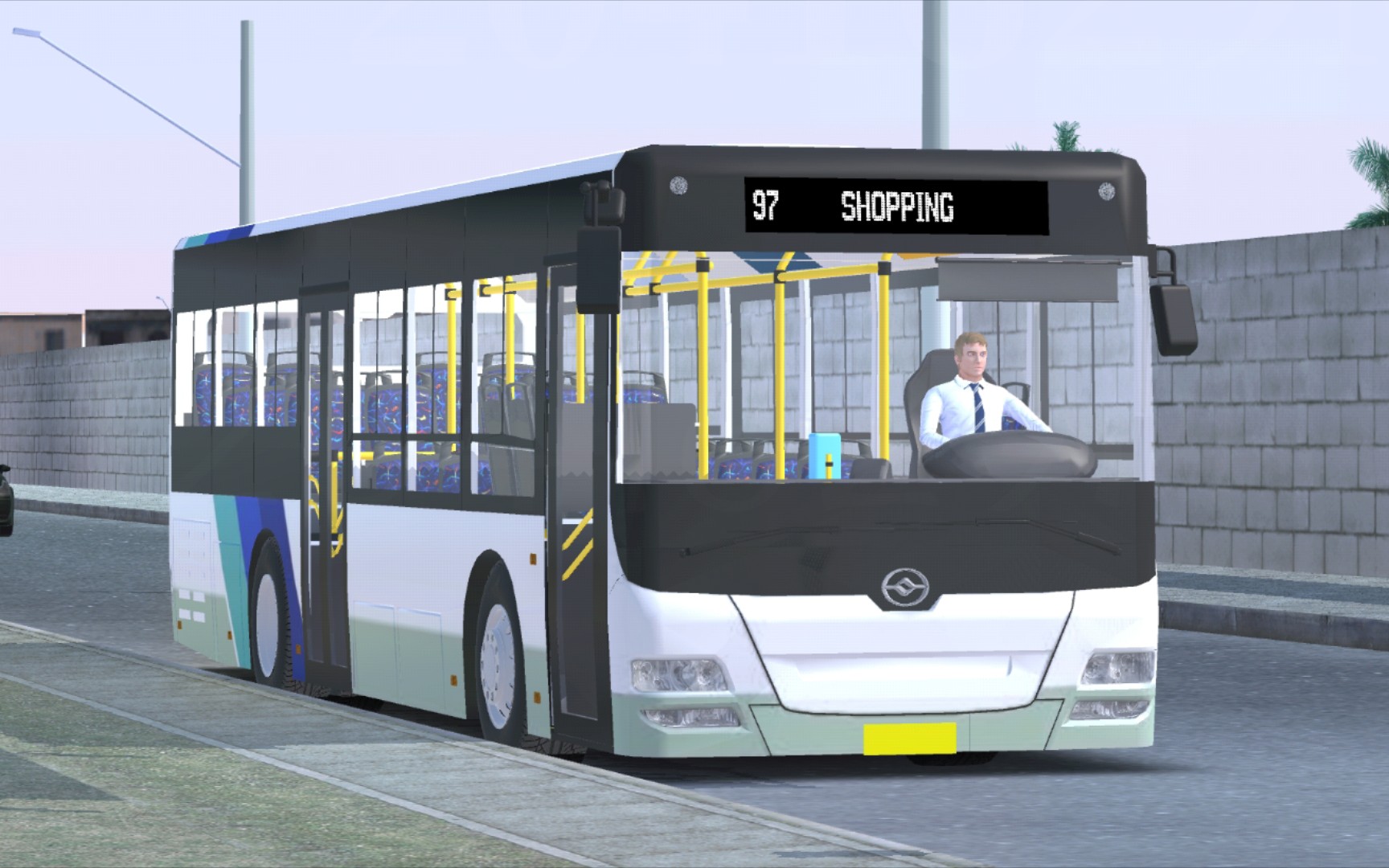 [pbsu]黄海dd6109行驶在某地图的197购物专线上