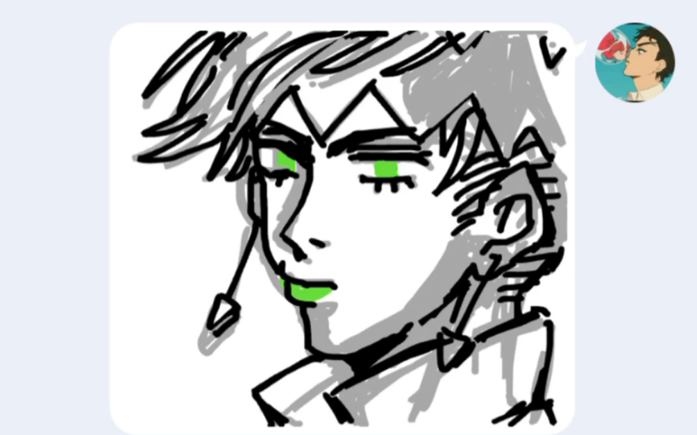 活动作品当你用qq绘图画西北老汉