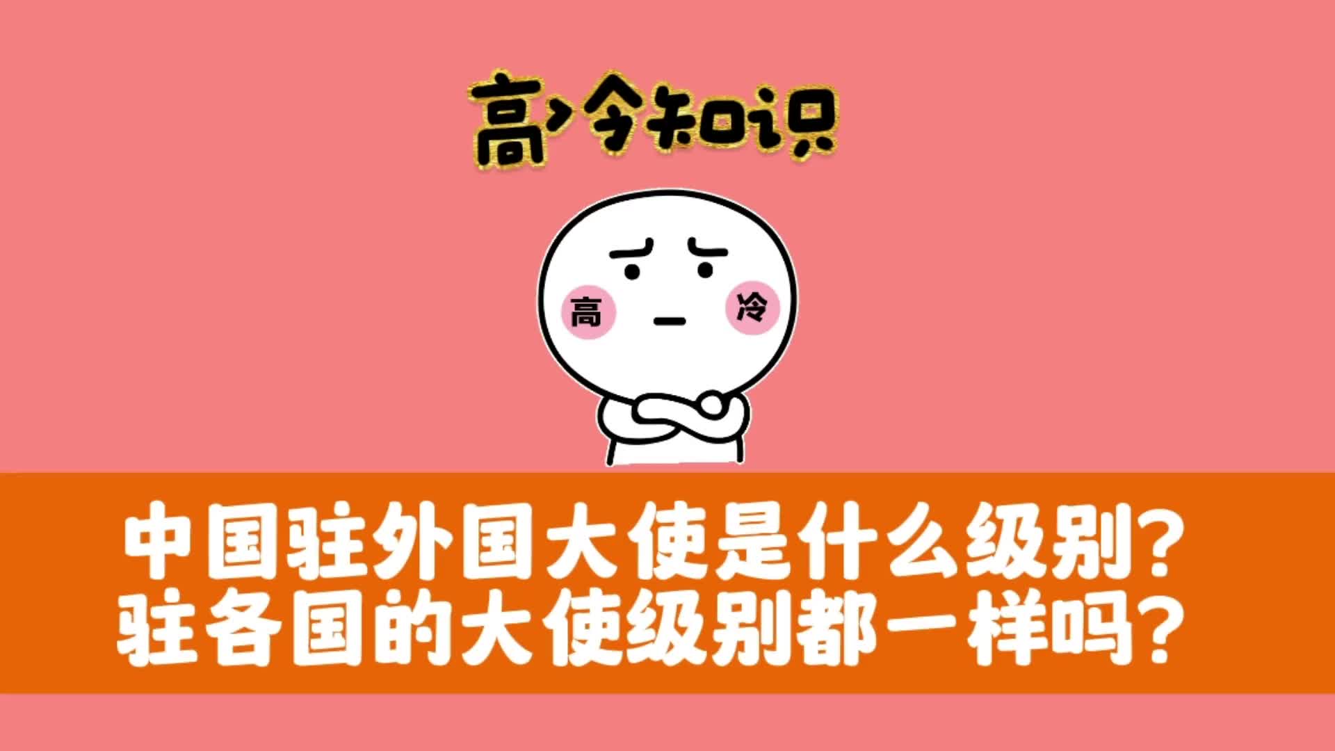 中国驻外国大使是什么级别?驻各国的大使级别都一样吗?哔哩哔哩bilibili