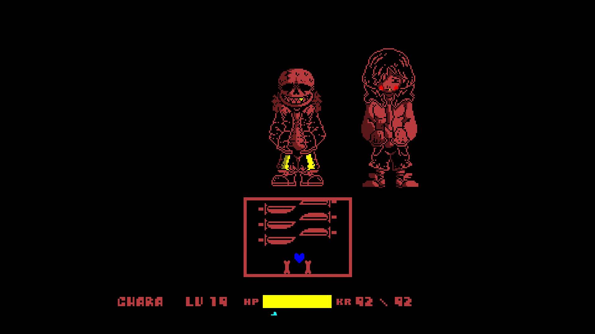 极难三重尘埃fell2药通关!4000多次的成果(打了5个月)