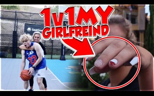 上篮网红 tristan jass 和女友 一对一单挑!