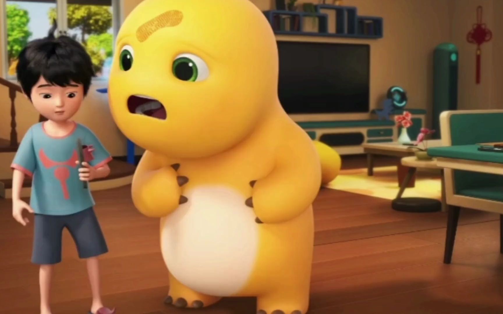 大战蟑螂 搞笑动画 专治不开心 奶龙和小七