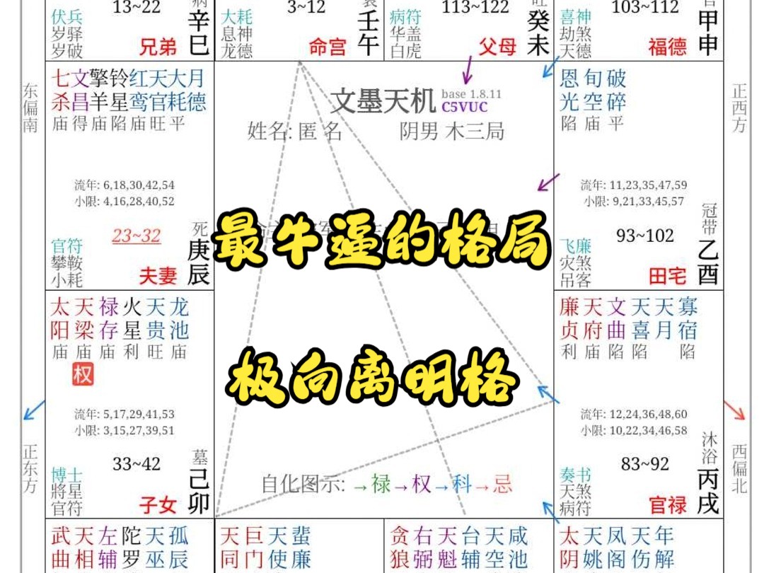 紫微星原来可以这么看?你不知道的极向离明格哔哩哔哩bilibili