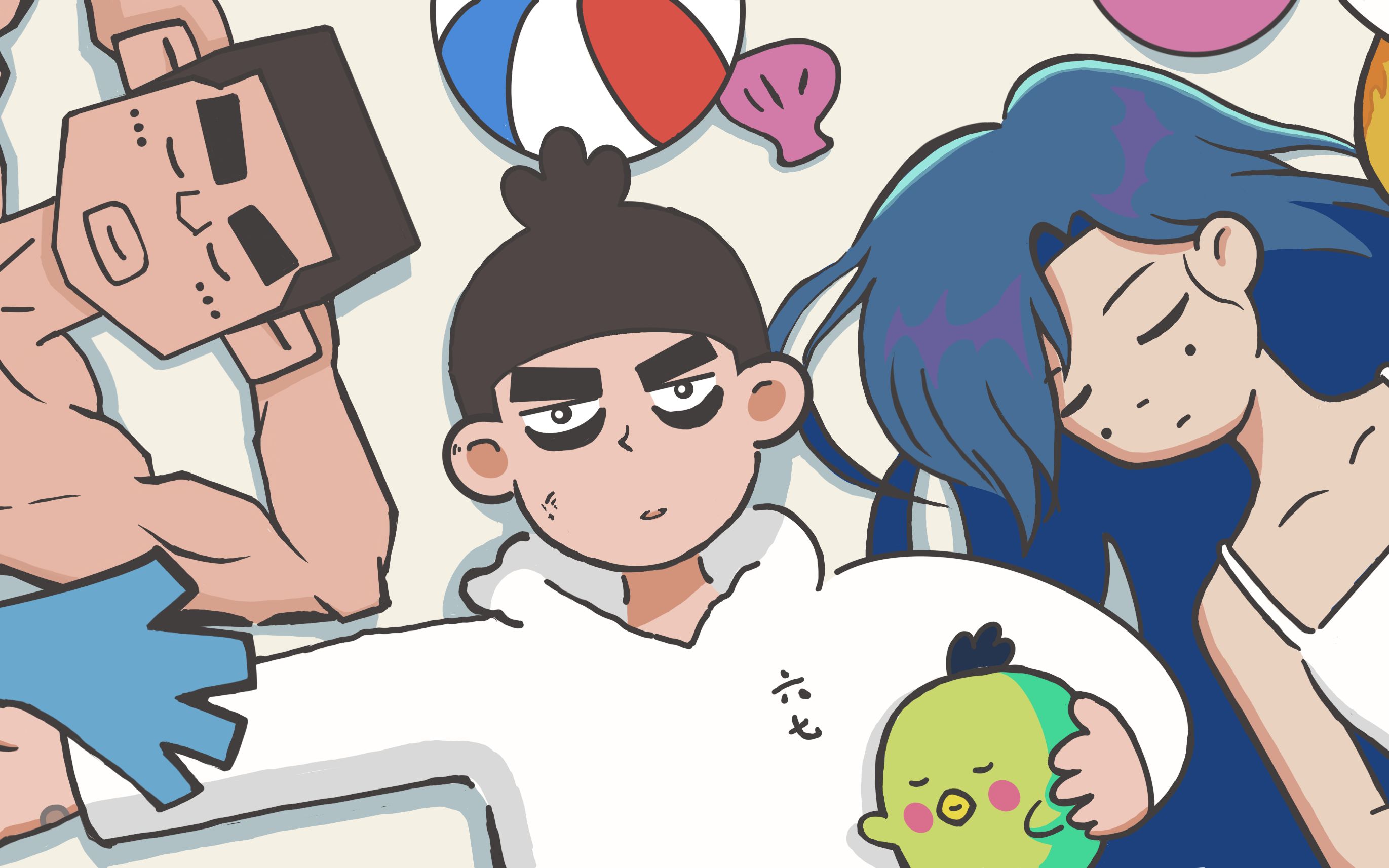 活动  小伙爆肝8小时画个刺客伍六七吧