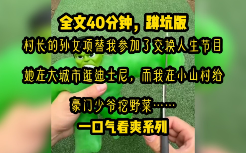 村长的孙女顶替我参加了交换人生节目,她在大城市逛迪士尼,而我在小山村给豪门少爷挖野菜……哔哩哔哩bilibili