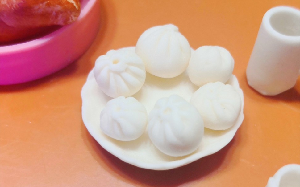 【粘土】宅在家你做了什么吃的?包子做好了,烤鸡也好了,快来吃咯