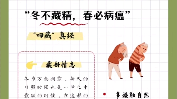 冬不藏精,春必病温!都说"冬不藏精,春必病瘟"