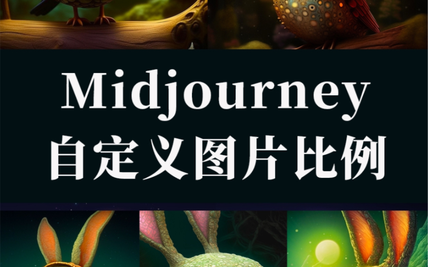 如何轻松制作不同比例的图片,Midjourney学习哔哩哔哩bilibili