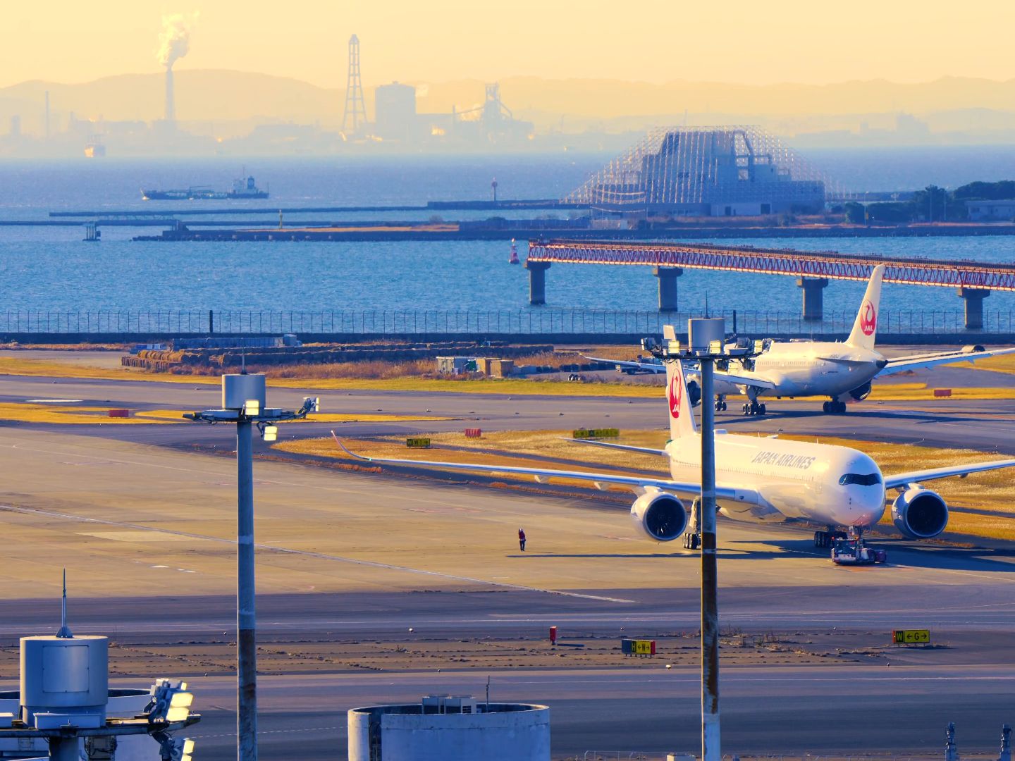 4k|东京 羽田机场2024.01.26| 感受绝美的清晨