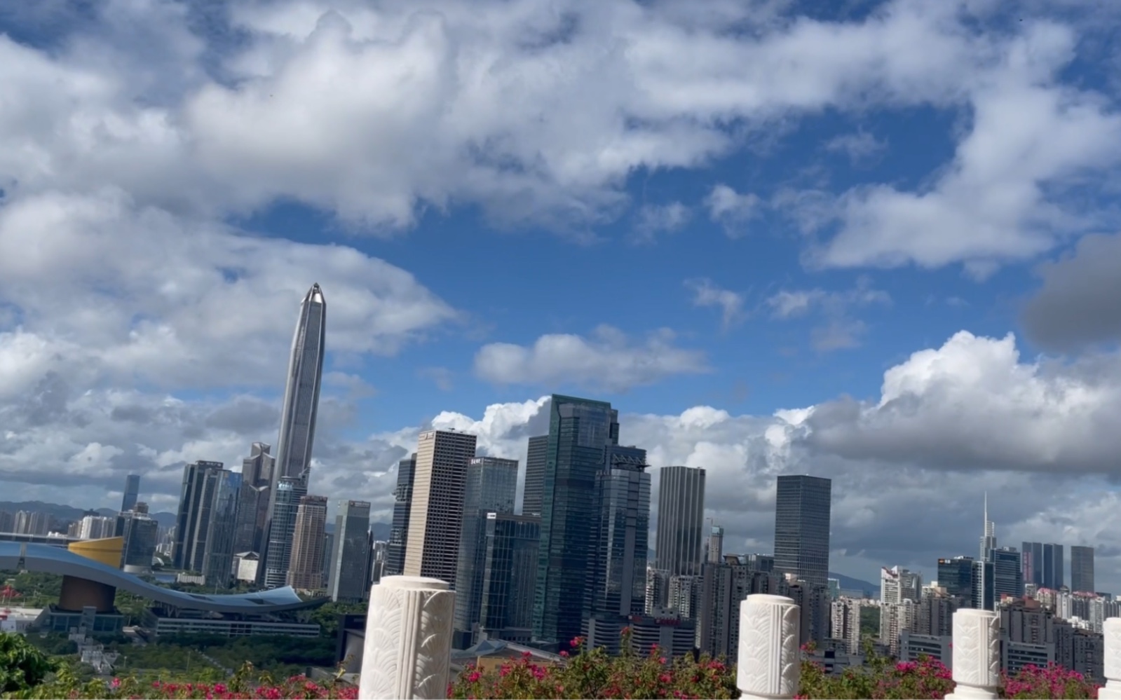 深圳莲花山公园鸟瞰