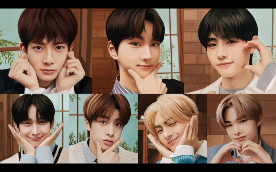 enhypen板绘canbadge徽章图