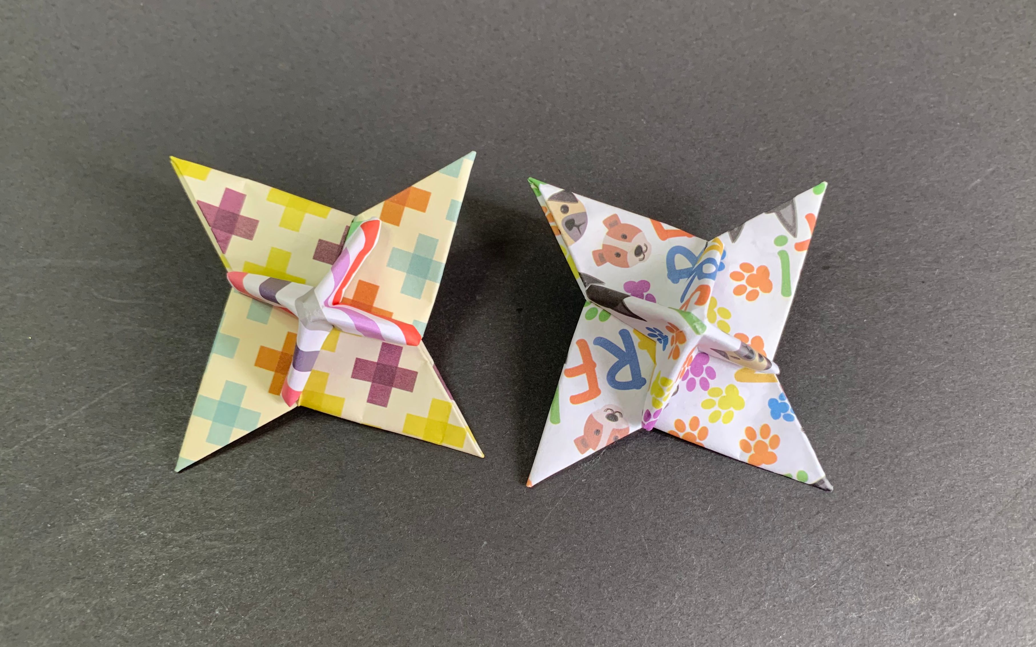 折纸教程把飞镖变陀螺的神秘手工好玩又有趣