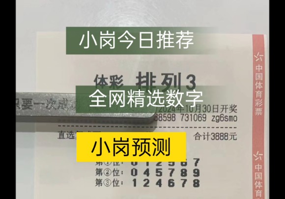 10.30号小岗今日推荐数字,昨天又中了、今天继续,追红!哔哩哔哩bilibili