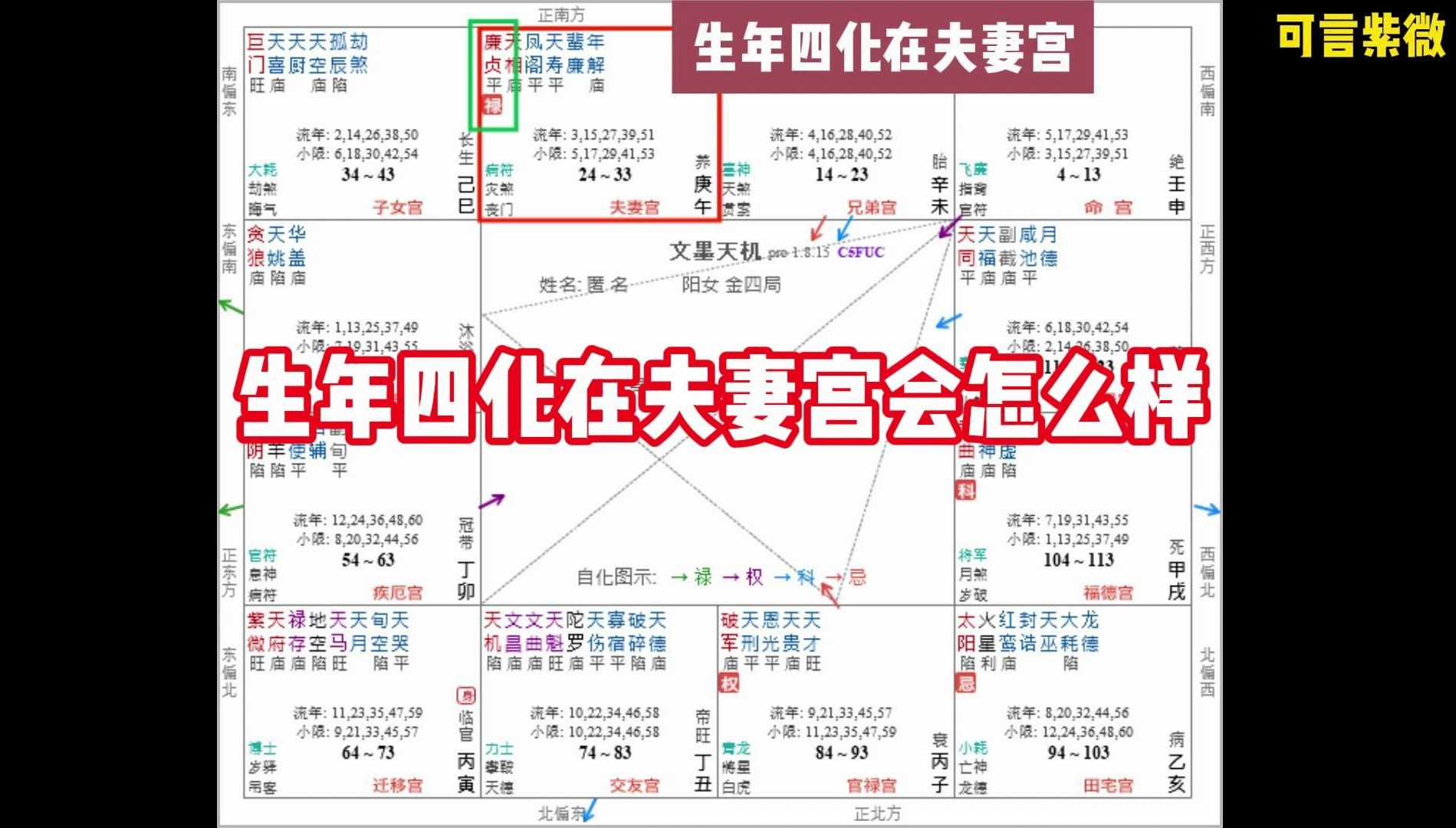 生年四化在夫妻宫哔哩哔哩bilibili