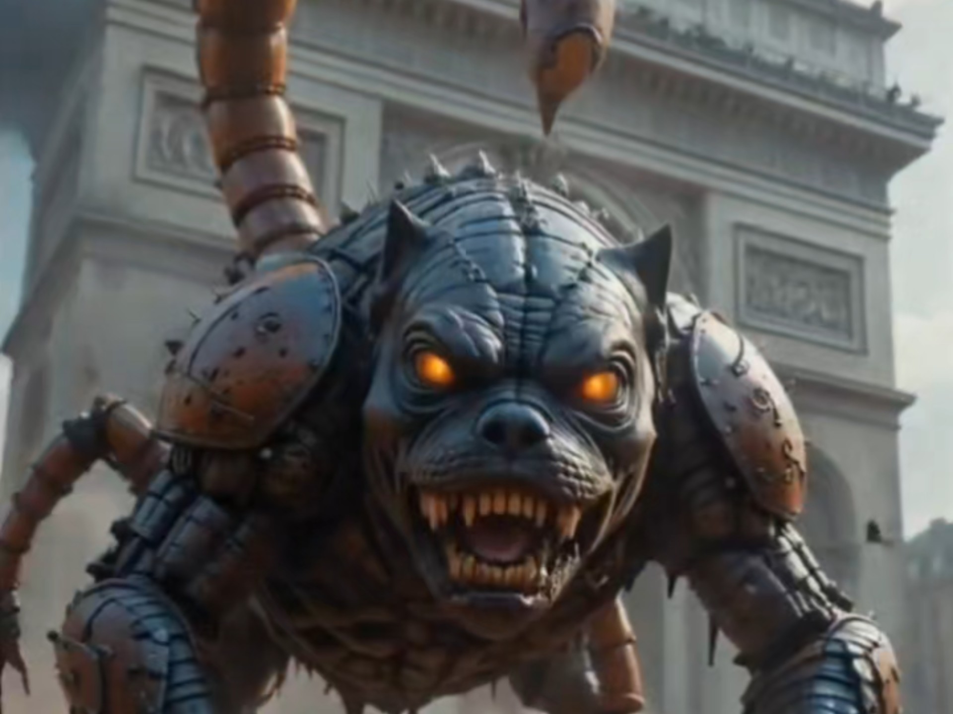 野生动物融合怪物,震撼登场#ai绘画#神奇动物#创作灵感#视觉冲击#科幻