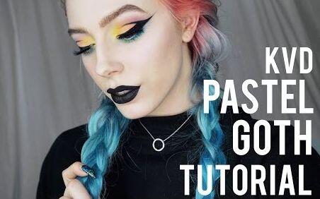 Pastel goth make up