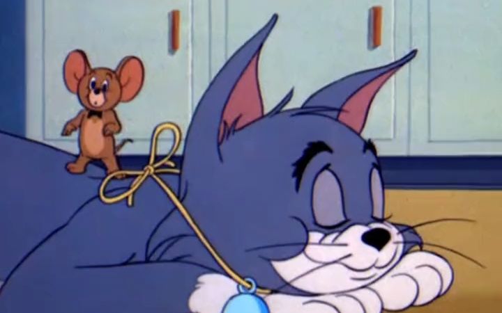 给猫咪戴铃铛,没想到被胖揍一顿,小弟轻而易举就搞定#配音#猫和老鼠