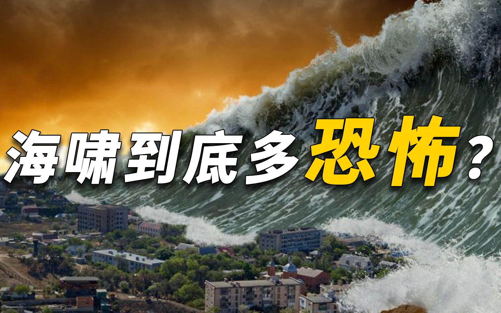 真实的海啸到底有多可怕!海啸又是如何形成的?看完令人咋舌哔哩哔哩bilibili