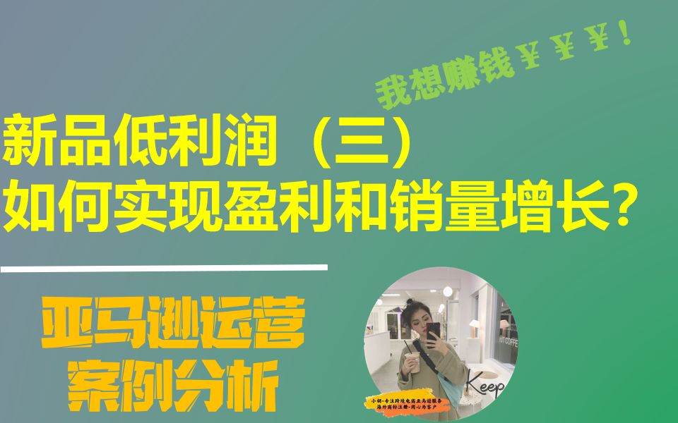 亚马逊运营案例分析,亚马逊新品低利润的情况下如何盈利和销量增长?(三)哔哩哔哩bilibili