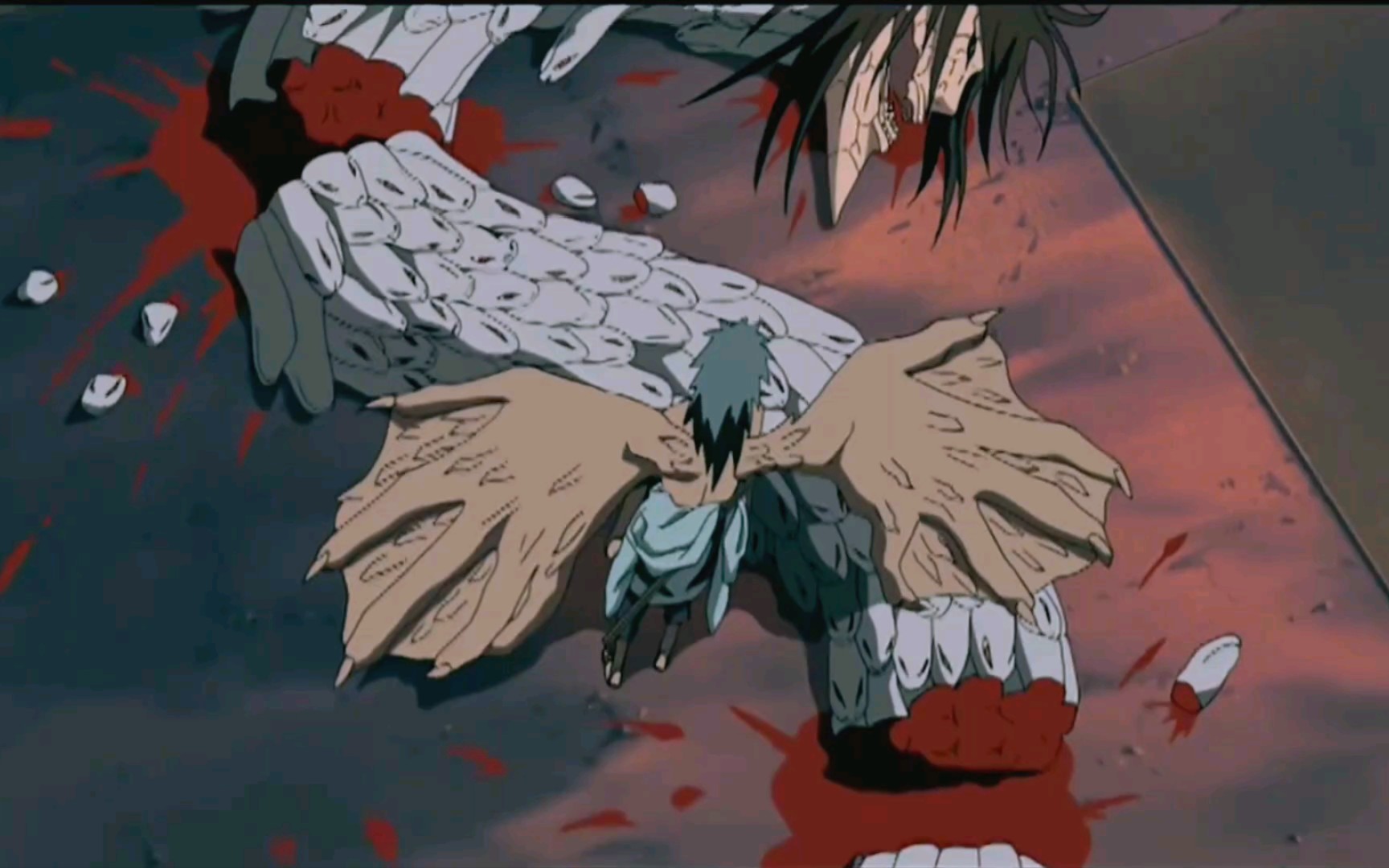 佐助表示大蛇丸太弱,战斗很无聊,还让对方中了幻术.