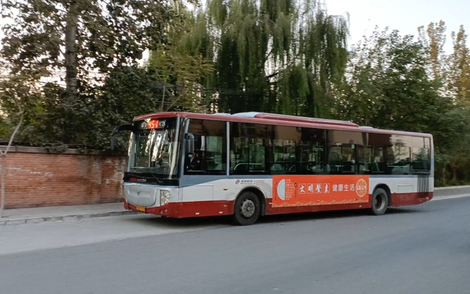 北京公交专170路福田绿萌 451路福田柴油阿呆录像视频原声素材