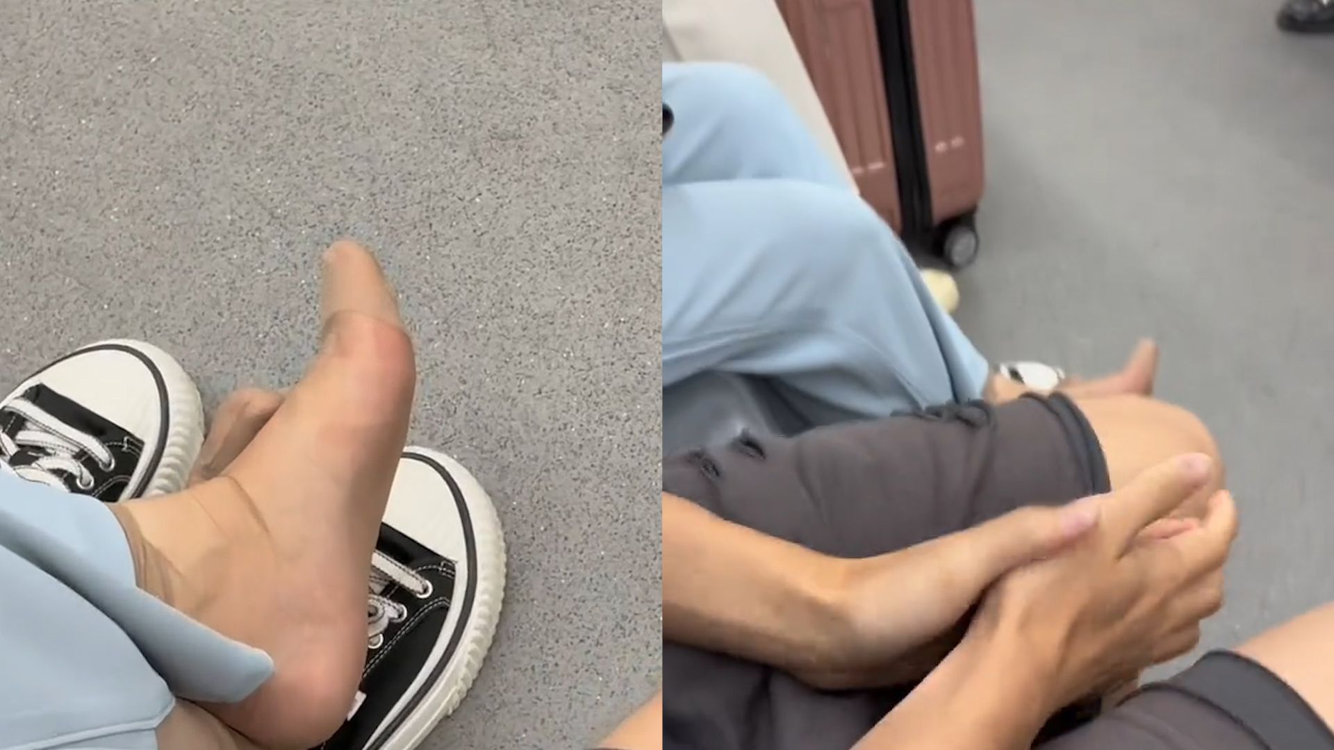 乘客坐地铁当众脱鞋露脚,男生高情商一招瞬间整顿,看身份怪不得