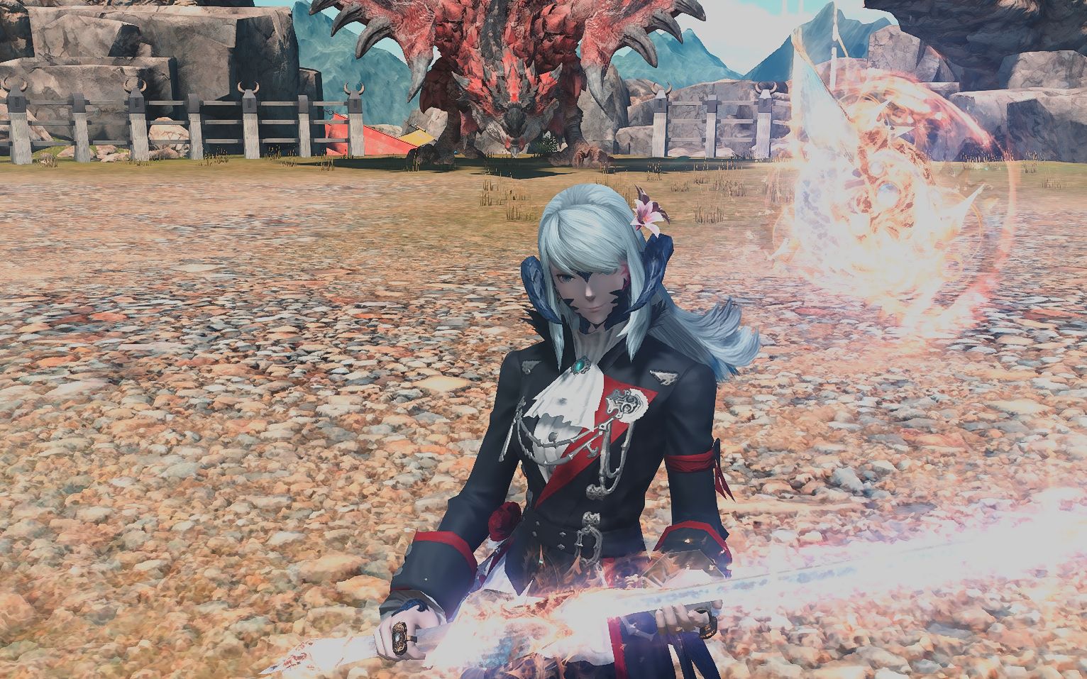 活动作品ff14无复活580赤魔单刷火龙上位狩猎战