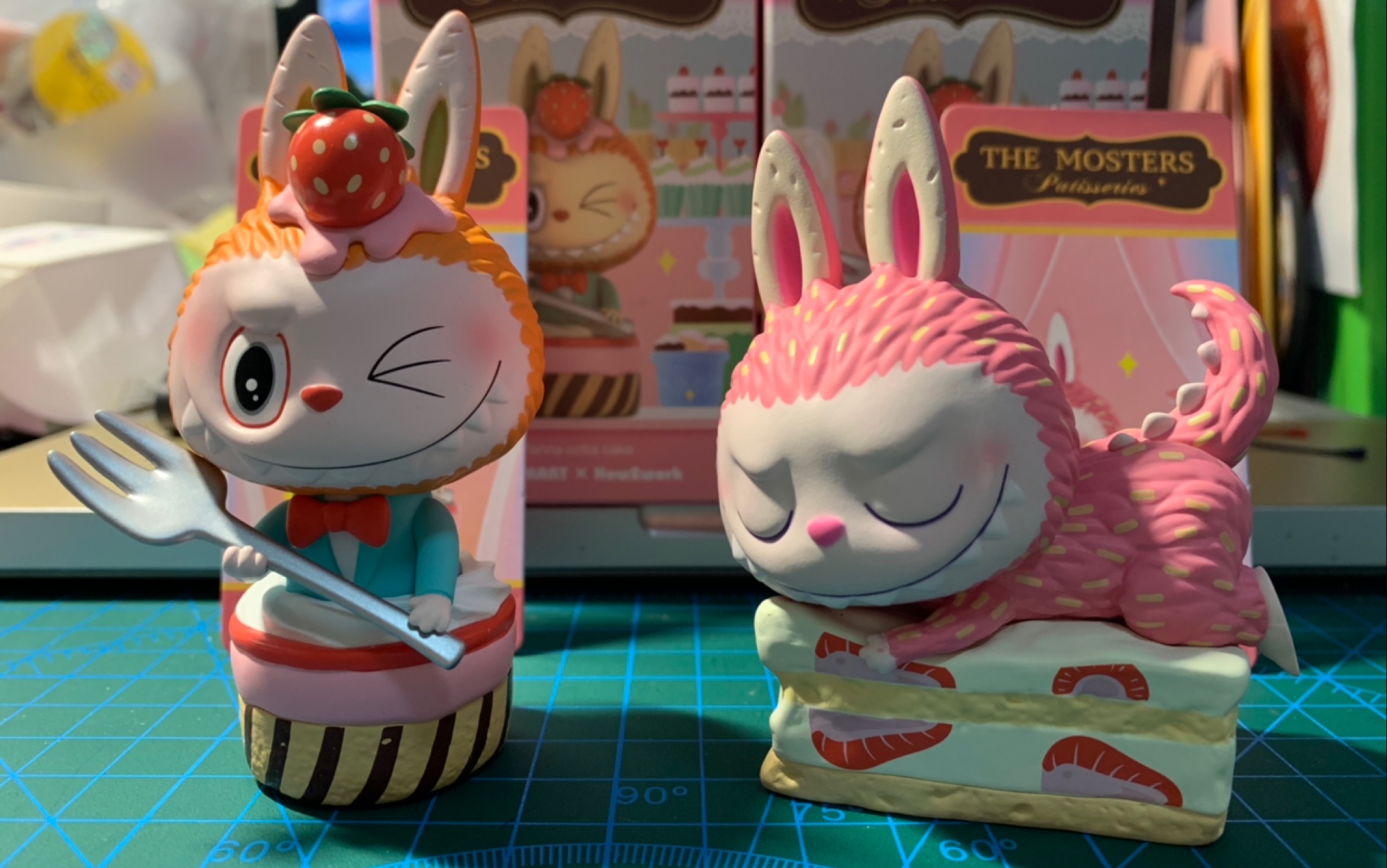 【拆盲盒】labubu甜品系列 草莓蛋糕,封面款手感