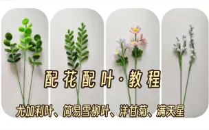 Tải video: 九月手作｜扭扭棒DIY·新手友好向-尤加利叶、简易雪柳叶、满天星、洋甘菊（教程）