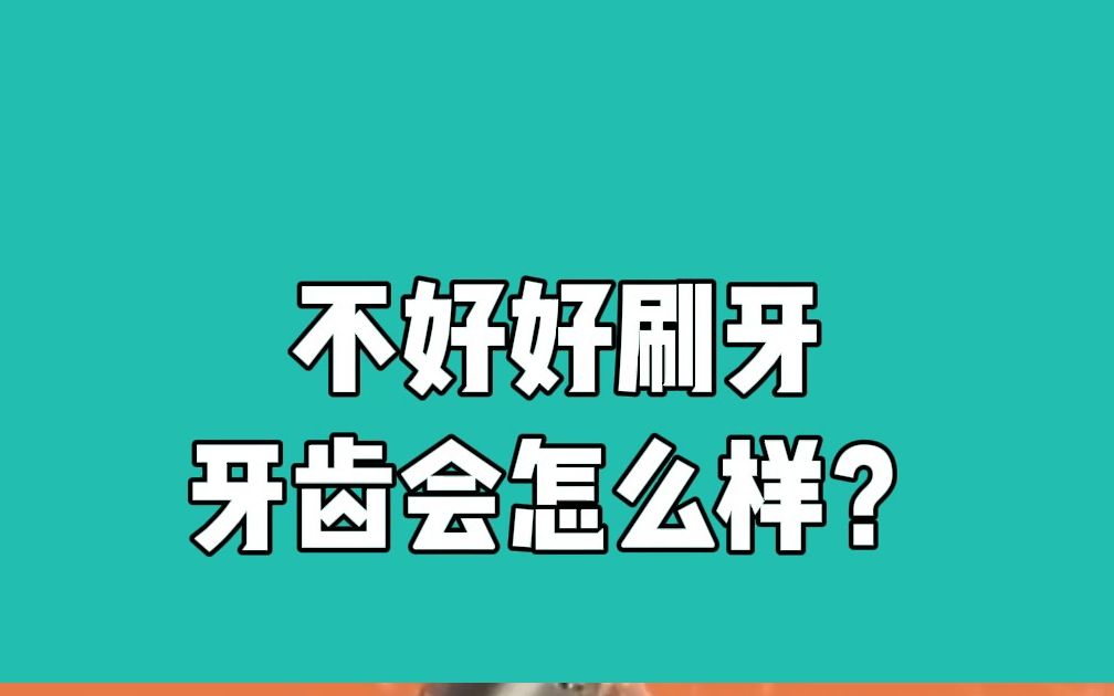 不好好刷牙牙齿会怎么样?哔哩哔哩bilibili