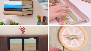 家居diy 超实用的11个收纳手工技巧 打造酷炫宿舍 租房 家居空间 居家好物 哔哩哔哩 つロ干杯 Bilibili