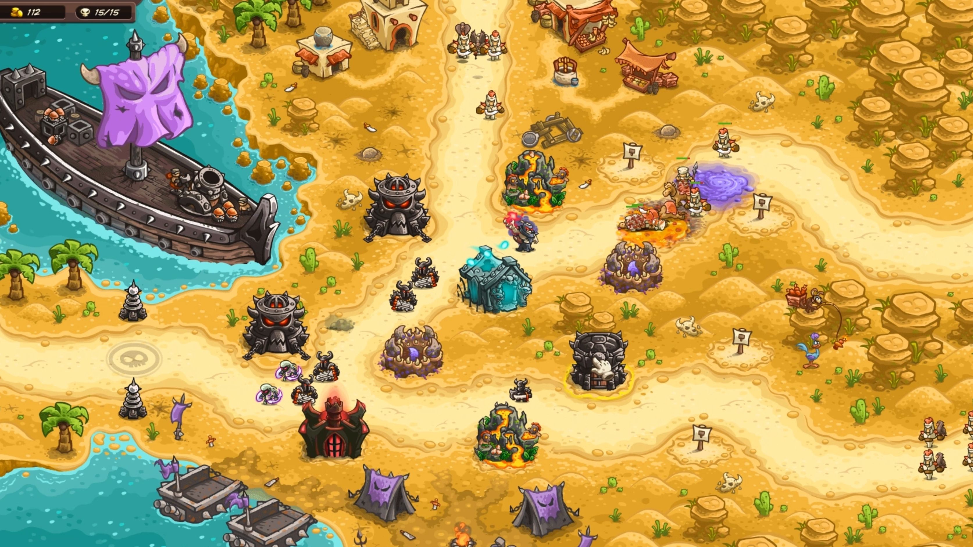 王国保卫战复仇沙漠支线第一关【巫师登录】