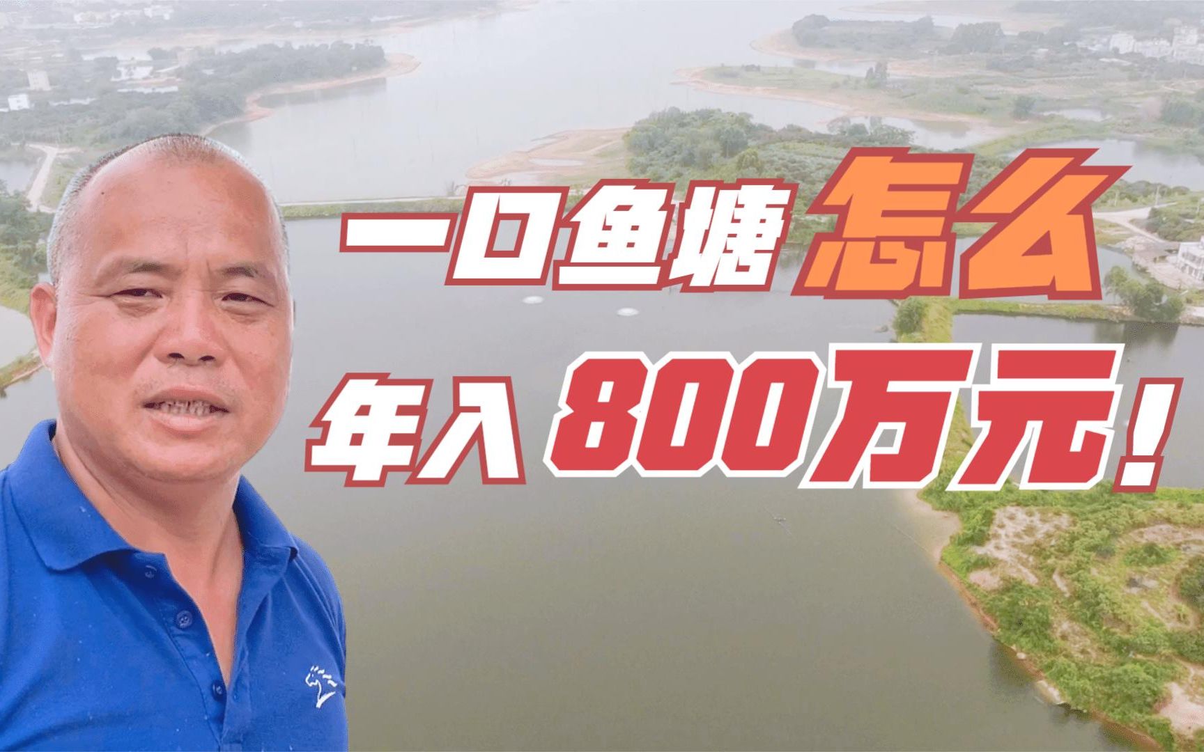 农村养殖大叔用最简单的方法教你一口鱼塘如何年收入800万哔哩哔哩bilibili