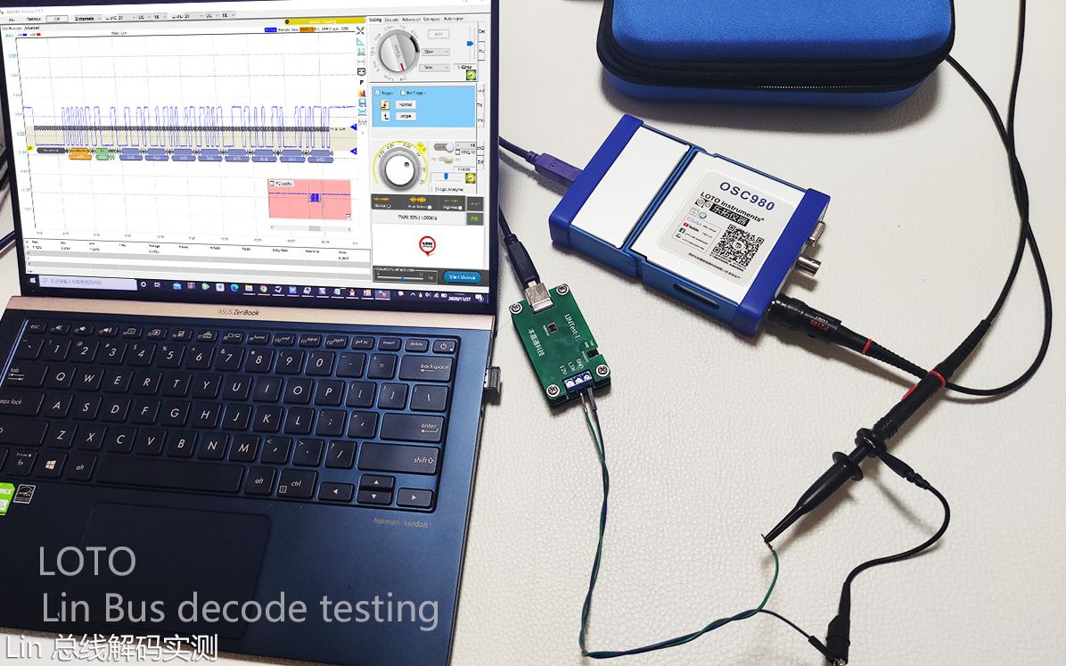 LOTO示波器软件功能Lin总线解码 操作演示哔哩哔哩bilibili