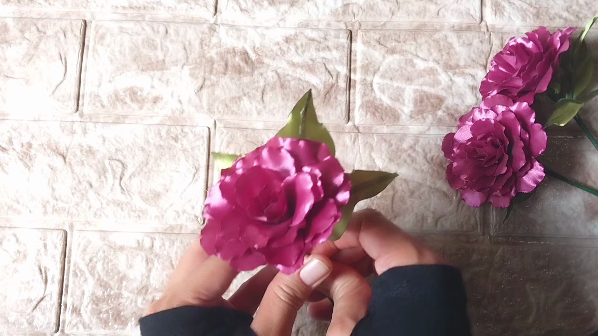 【era kreasi studio】牡丹丝带花制作教程cara mudah membuat bunga