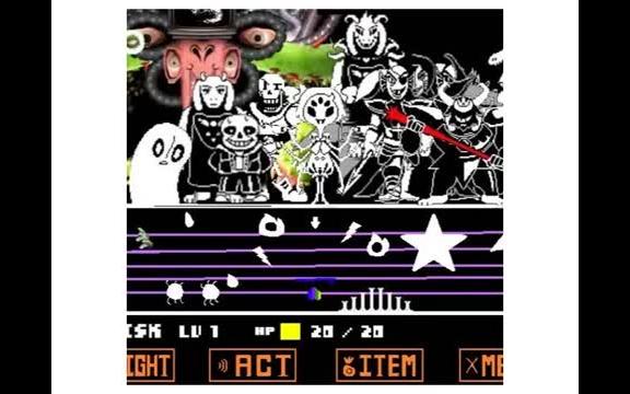 [图]Battling All The Undertale Bosses, ALL At Once