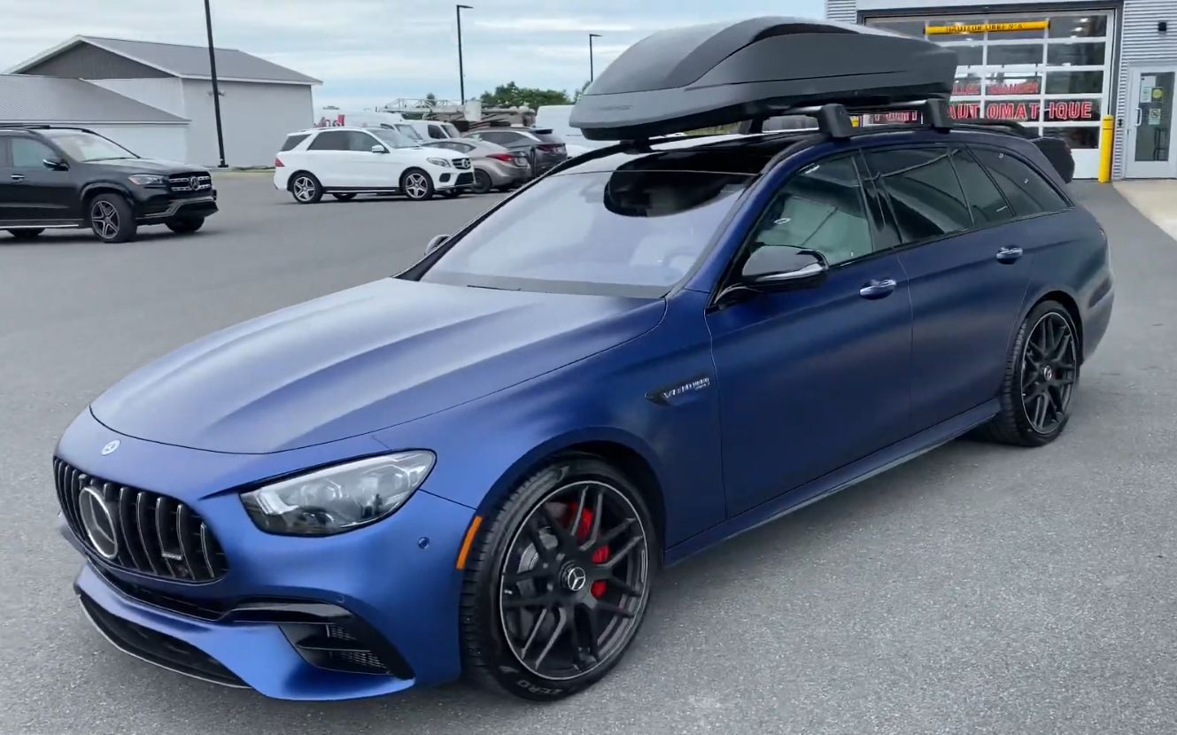 奔驰amg w213 s213 e级 e63s 2021款后期型旅行车环视一周