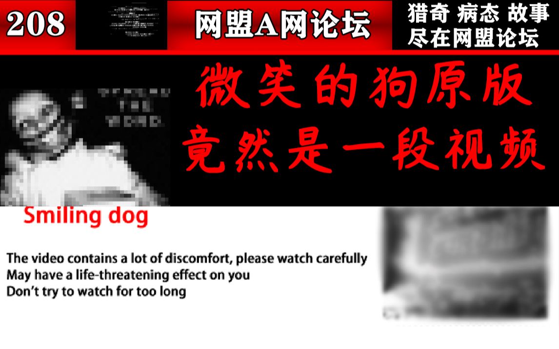 【封杀级别a 】微笑狗的传播起源与解析!