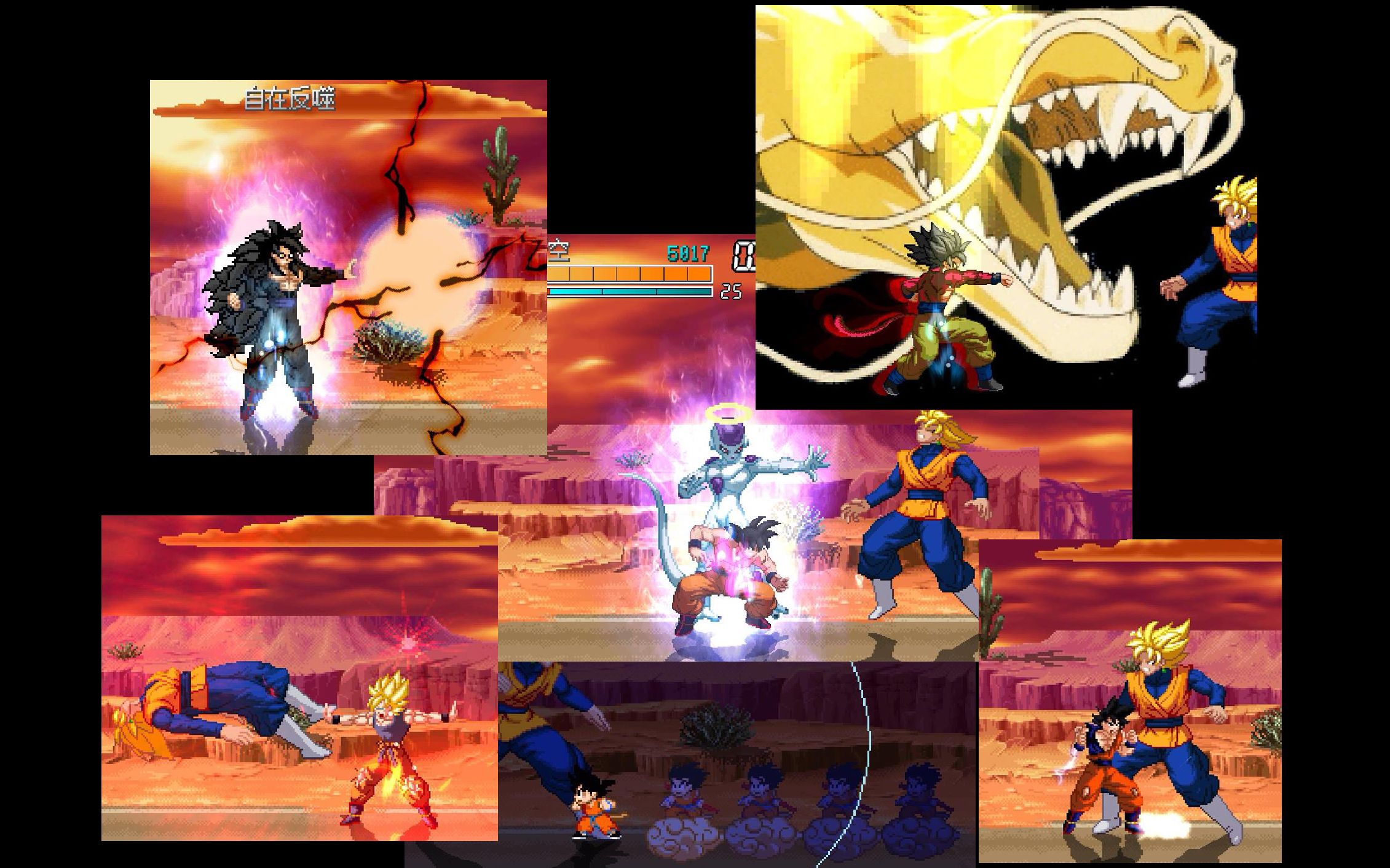 mugen从初代小悟空可变身到自在极意功 全形态悟空人物分享