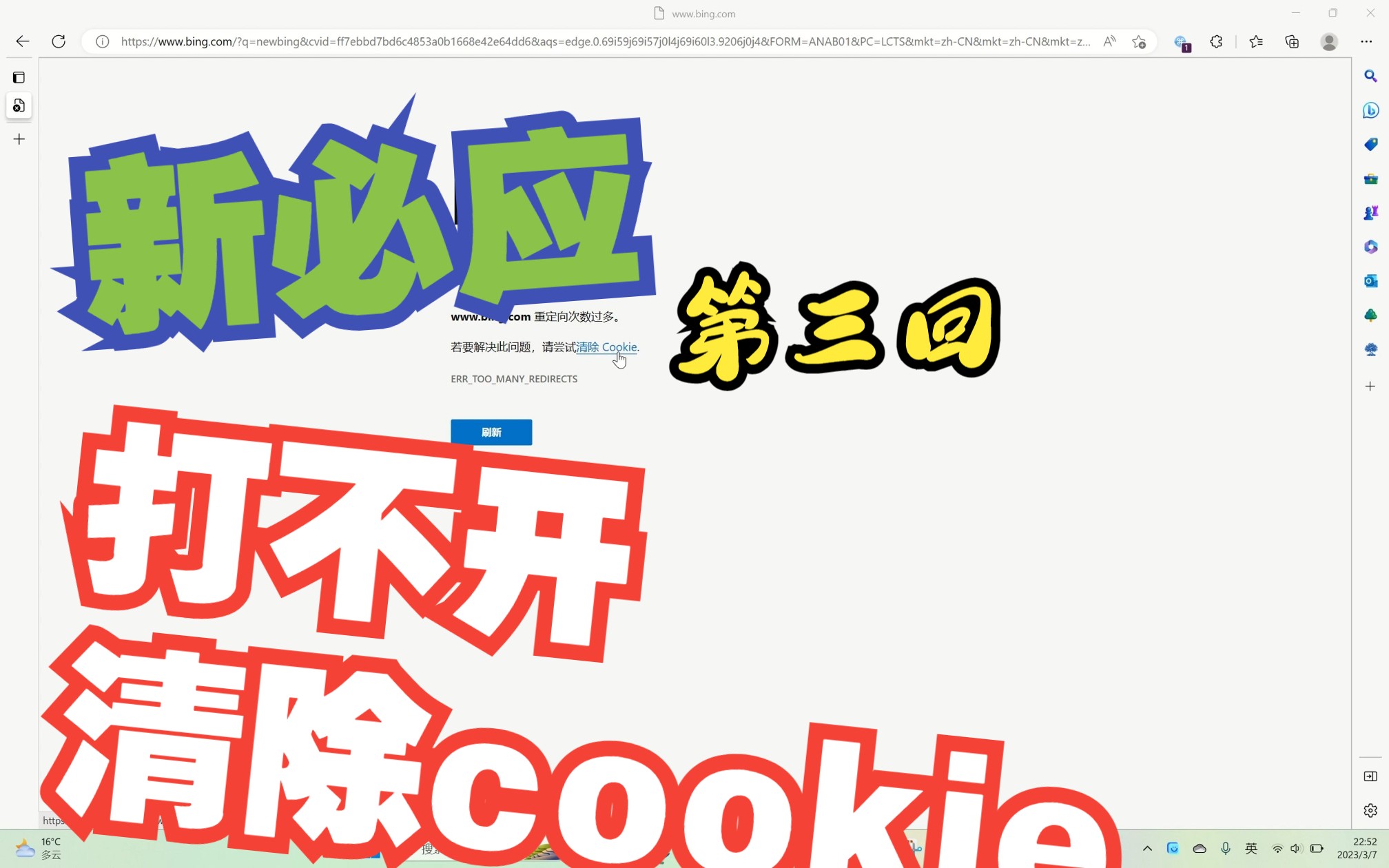 新必应打不开!清除cookie就好了!哔哩哔哩bilibili