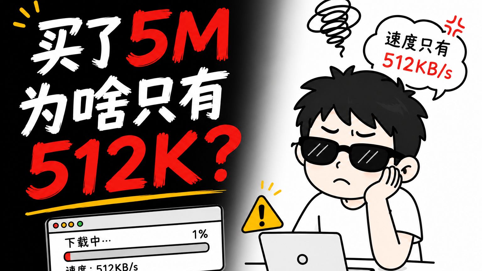 为什么5M带宽跑不满?8倍的“猫腻”一次讲透!