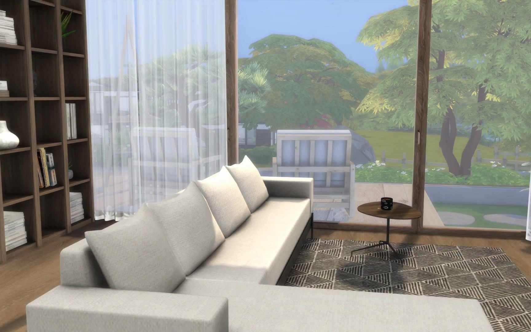 模拟人生4速建|独居简约风格住宅|原木|阳光房|【a-laurel】