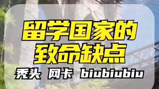 这些留学国家的致命缺点你一定要知道选择留学国家时,你都有那些困惑呢? #留学 #出国留学 #留学生哔哩哔哩bilibili