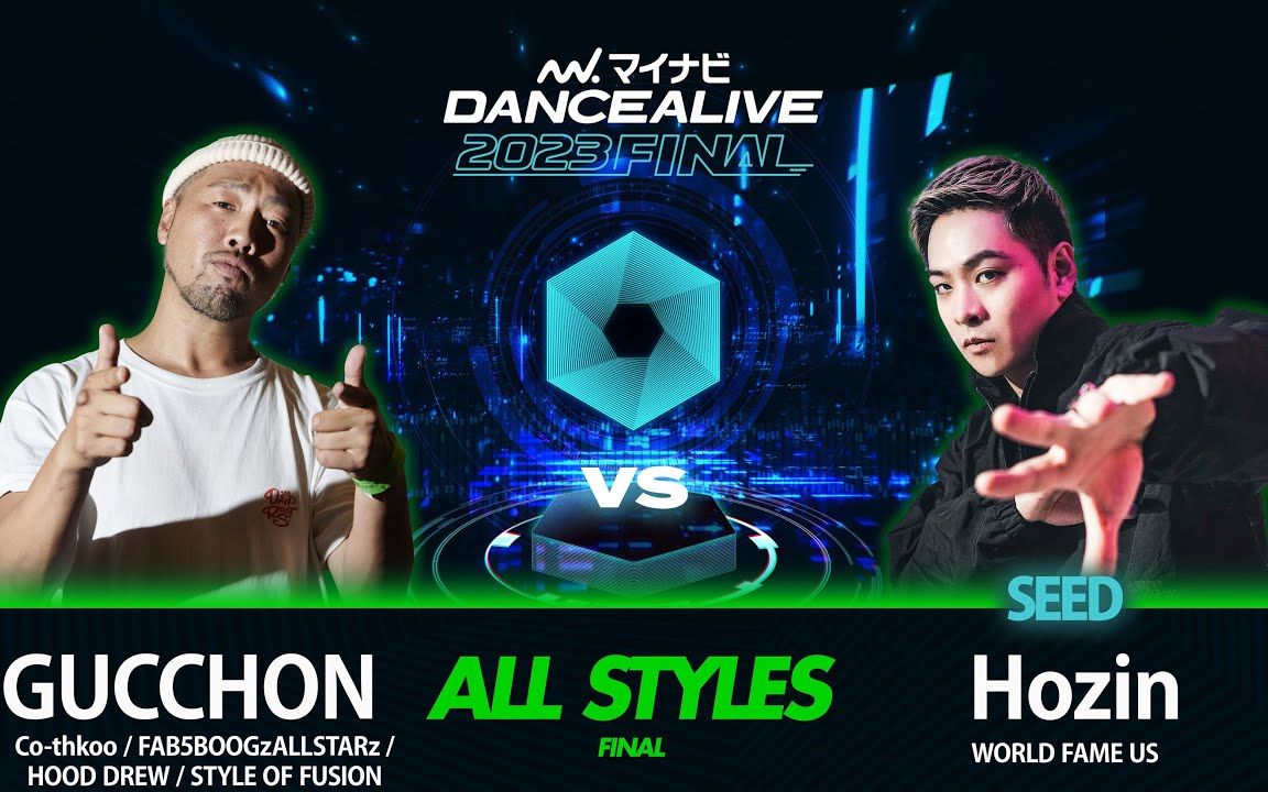 【日韩顶级Freestyle舞者对决】Gucchon vs Hozin *Final@ALL STYLES マイナビDANCEALIVE哔哩哔哩bilibili